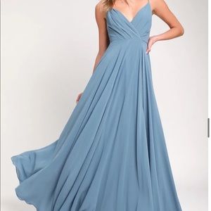 Lulu’s Slate Blue All About Love Dress